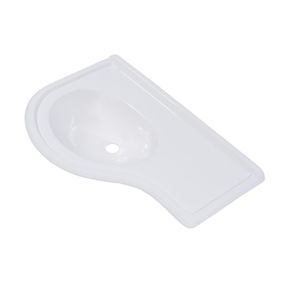 Lavatório 67x45 Premium Esquerdo Branco Decoralita