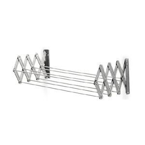 Varal Secador De Parede Sanfonado Em Aço Branco 60cm Secalux