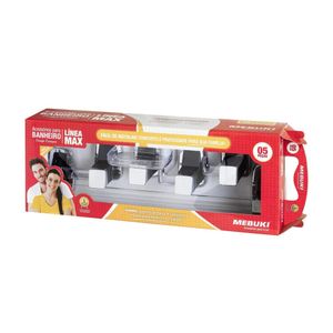 Kit de Acessórios com 5 Peças Max Cromado/Preto Mebuki