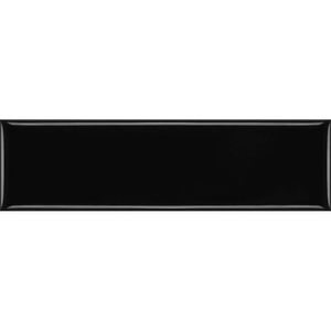 Revestimento Color Mind Black Tipo A 7x25cm Brilhante Decortiles