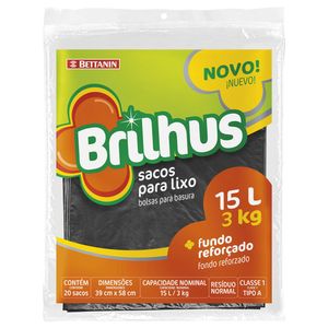 Sacos para Lixo Almofada 15L Brilhus
