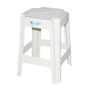 Banqueta de Plástico Branco Ipab