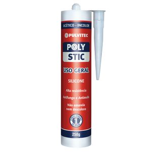 Silicone Uso Geral Incolor 250g Polystic