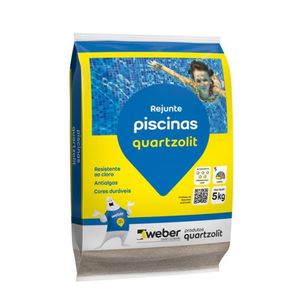 Rejunte Piscina Cinza Platina 5kg Quartzolit