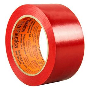 Fita de Demarcação Vermelha 50mm x 10m  3m do Brasil