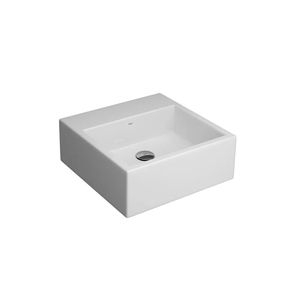 Kit Cuba de Apoio Quadrada com Mesa Branco Deca