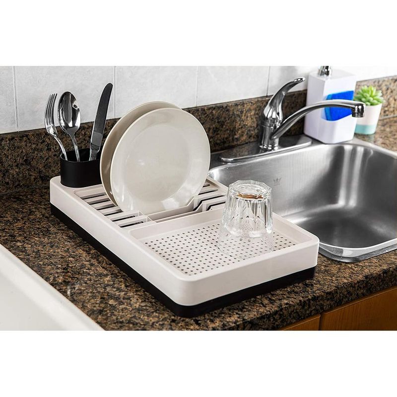 Escorredor-De-Loucas-Coza-Flat-42X2cm-Marrom-e-Cinza-Claro