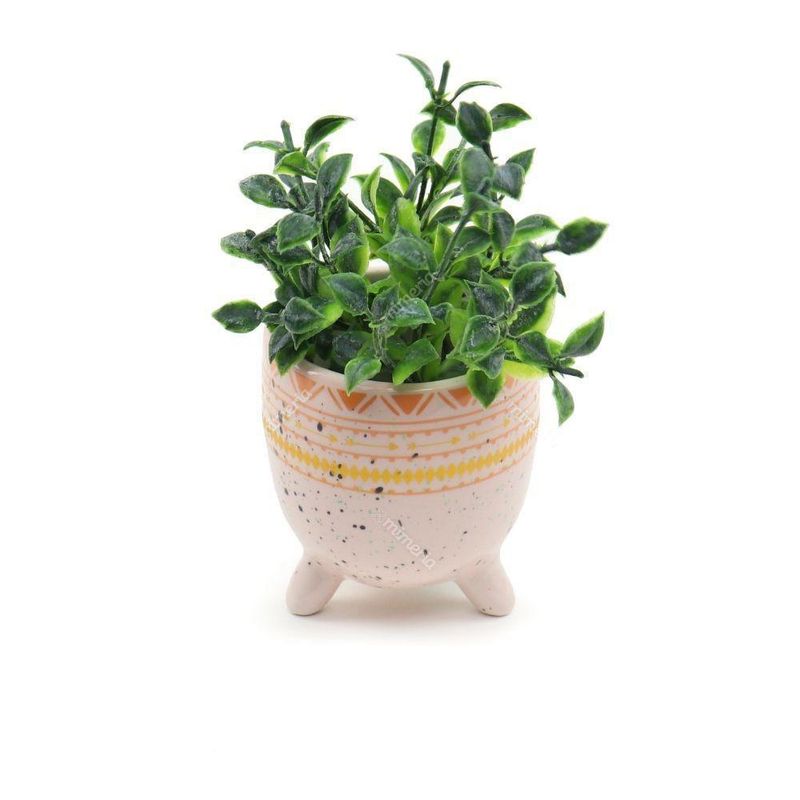 Vaso-Cachepot-Ceramica-Ethinics-Lines-Rosa---Urban