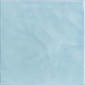 Azulejo 20x20cm Azul Céu Onda Brilhante Tipo A Eliane