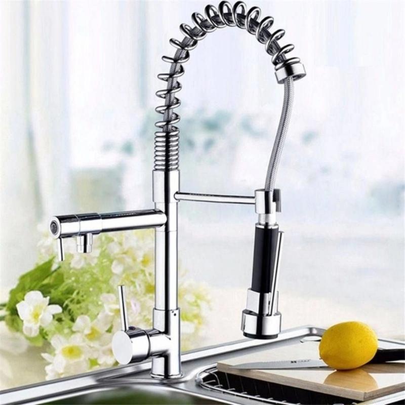 Misturador-Monocomando-de-Mesa-para-Cozinha-75cm-com-Ducha-Gourmet-Imperatriz