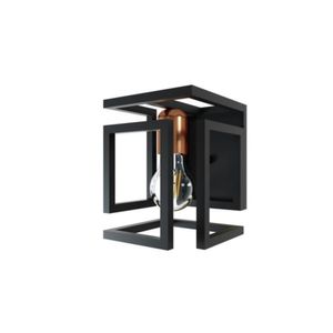 Arandela Box 1XE27 Preto Bronze Orluce