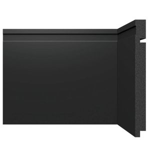 Rodapé 3505 Preto 200X16X2,4 Santa Luzia