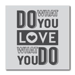 Placa Do What You Love Cia Laser