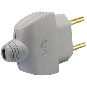 Plug 10A 615820 250V 2P Axial Cinza Pial