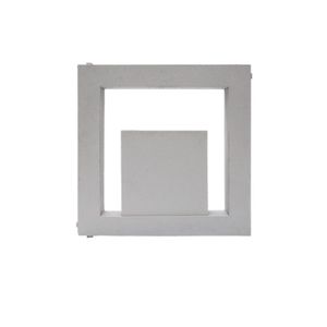 Cobogó 40X40X6cm Itacoa Cube Cinza Gauss