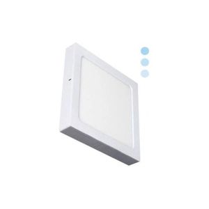 Plafon Led 22W 2 em 1 Quadrado Dimerizável 6000K Branca Ecoforce