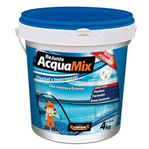 Rejunte Acquamix 4kg Verde Água Onda Rejuntamix