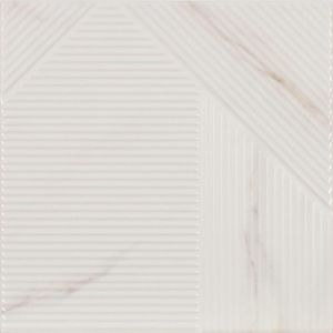 Revestimento 25x25cm Stripes Mix Calacatta Dune