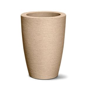 Vaso Grafiato Conico 38cm Areia Nutriplan