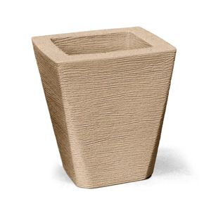 Vaso Grafiato Trapézio 35cm Areia Nutriplan