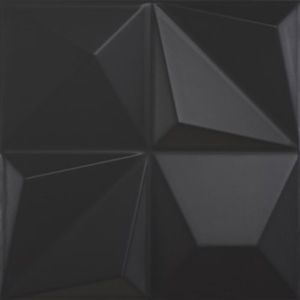 Revestimento 25x25cm Multishapes Black Matte Dune
