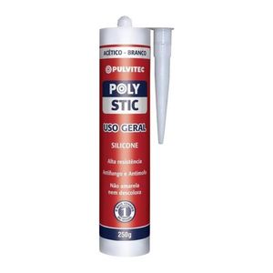 Silicone Polystic Uso Geral Branco 250g  Pulvitec