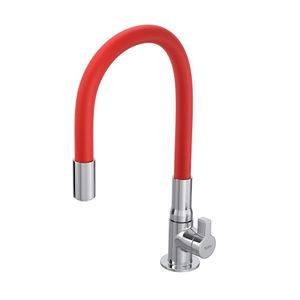 Torneira De Mesa Para Cozinha Hydramotion Flexível Vermelha Hydra