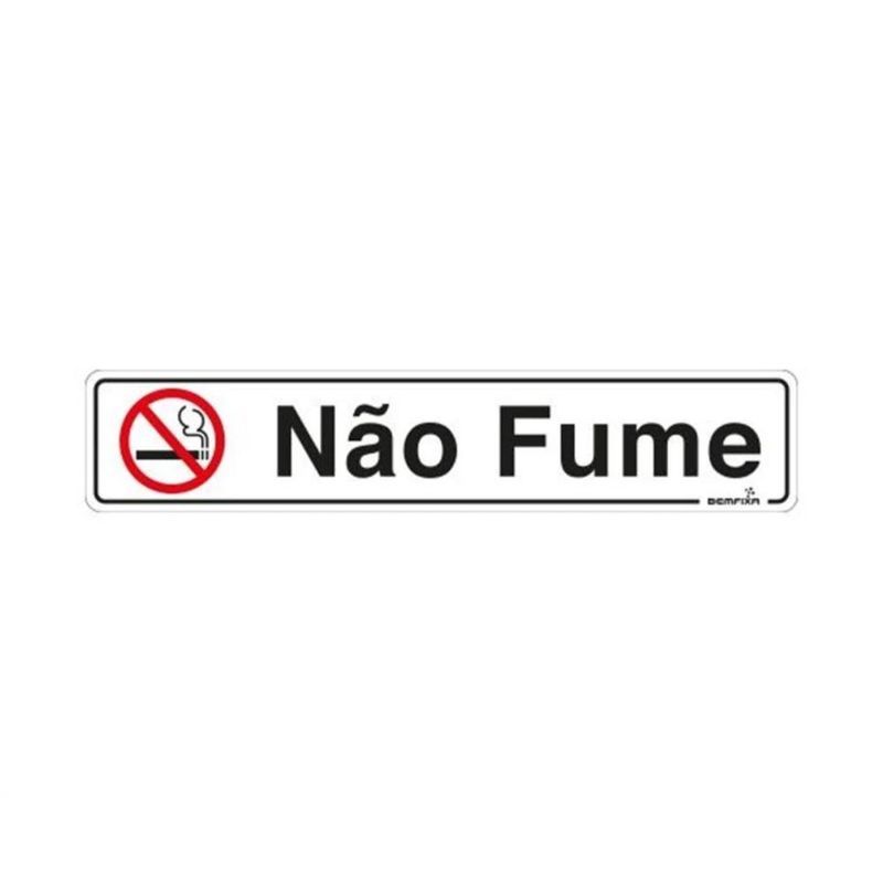 PLACA-PS-5X25-NAO-FUME-6654-BEMF-.-.-UN0001UN