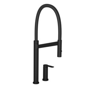 Misturador monocomando de mesa para cozinha Black Matte/Black Deca
