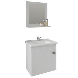 Gabinete Íris 46x44cm Branco Com Espelho Mgm