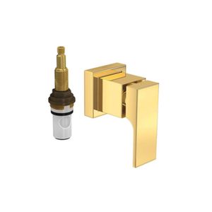 Acabamento Para Registro De Pressão 1/2 E 3/4 Com Mecanismo 1/2 Volta Unic Gold Deca