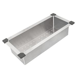 Cesto Coador Collection em Aço Inox 19x43cm Tramontina