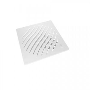 Grelha 100mm para Caixa Sifonada Quadrada Branco Tigre
