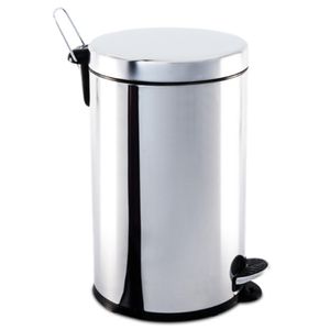Lixeira Inox com 20L Pedal e Balde Brinox
