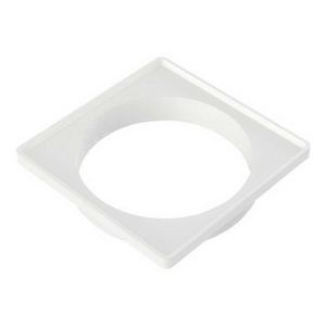 Porta Grelha 150mm Quadrado Branco Tigre