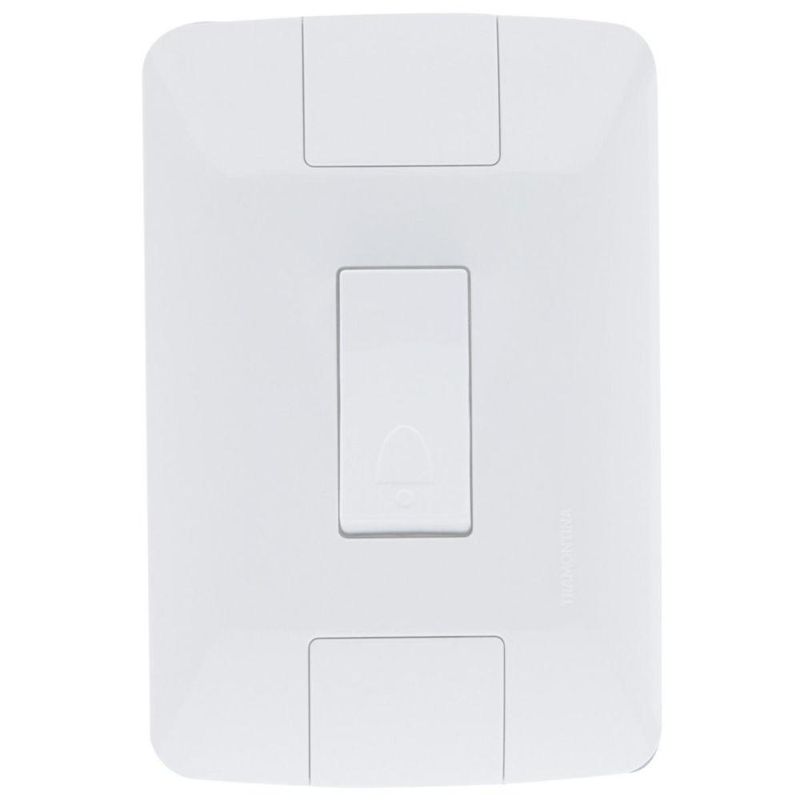 PULSADOR-CAMPAINHA-6A-250V-BRANCO-ARIA-UN0001UN