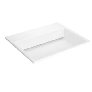 Cuba de Sobrepor 55,5X45,5cm L870 com Válvula Branco Gelo Deca