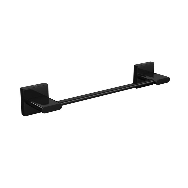 Porta-Toalha-de-Banho-de-Parede-Metal-Barra-20cm-Black-Noir-Polo-Deca