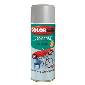 Tinta Spray Uso Geral Cinza Placa 400ml Colorgin