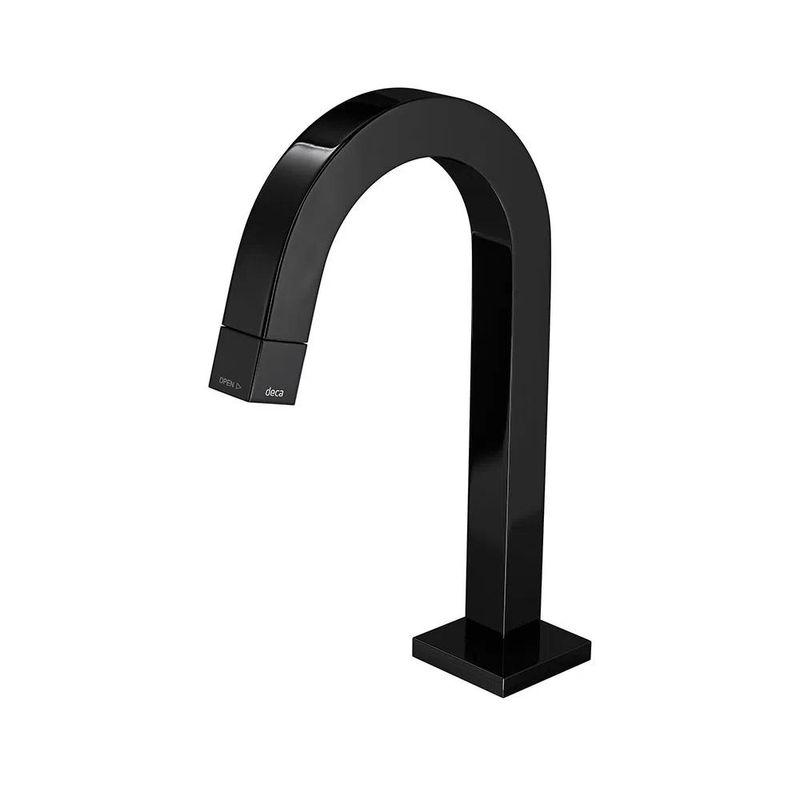 Torneira-para-Lavatorio-de-Mesa-Bica-Alta-Black-Noir-Tube-Deca