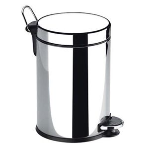 Lixeira Inox com 12L Pedal e Tampa Cromado Brinox