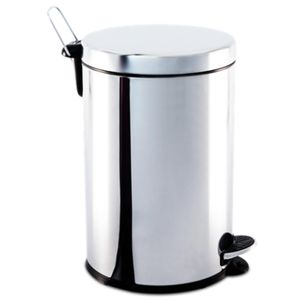 Lixeira Inox com 5L Pedal e Balde Brinox