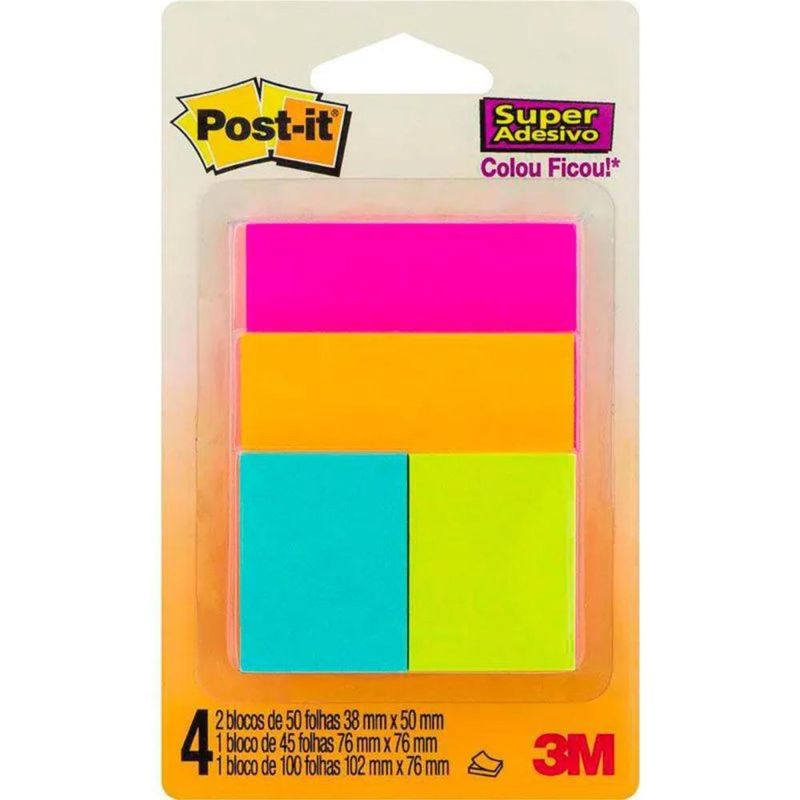POST-IT-CASCATA-MISTO-3M-DO-BRASIL-.-.-UN0001UN