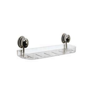 Prateleira Plus ABS/Alumínio Cromado Cristal Novo Sicmol