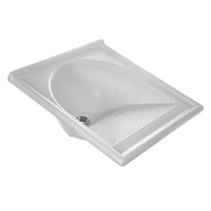 Tanque De Fibra TF055BR 55cm x 55cm Branco Decoralita