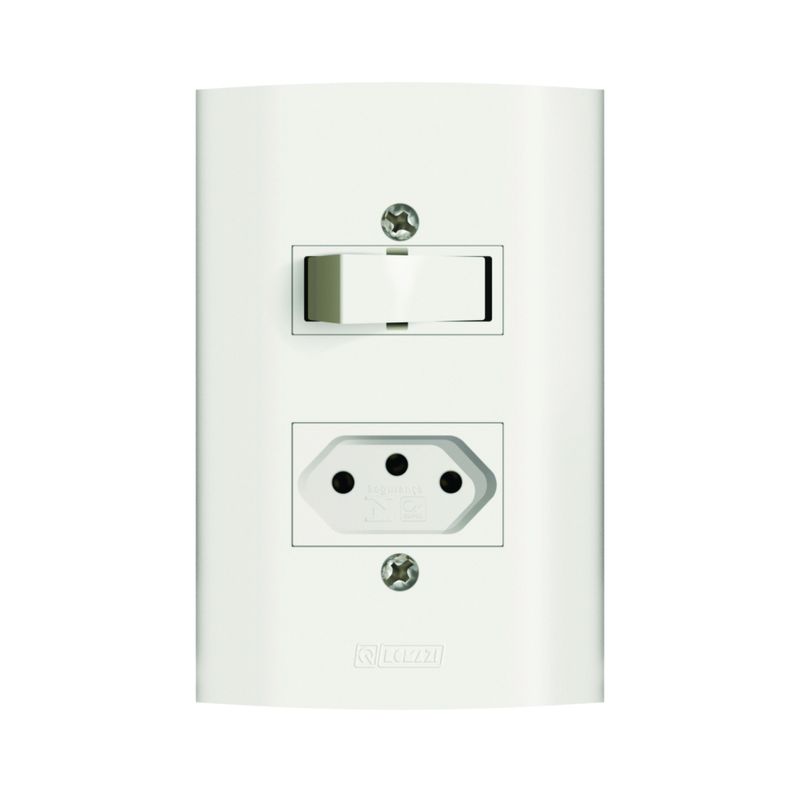 Conjunto-1-Interruptor-Simples---1-Tomada-2P-T-20A-250V-Dunas-Branco-Romazi