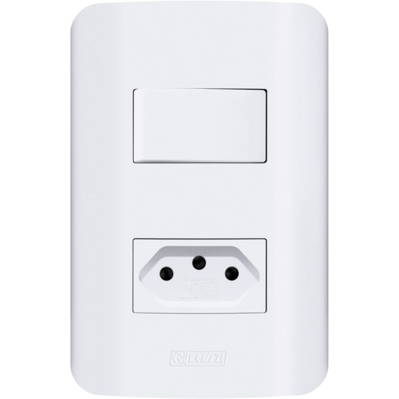 Conjunto-1-Interruptor-Simples---Tomada-2P-T-10A-250V-Branca-Canoa-Romazi