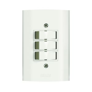 Interruptor Triplo Simples 10A 250V Dunas Branco Romazi
