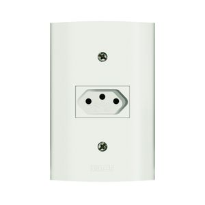 Tomada 2P+T 10A 250V Dunas Branca Romazi