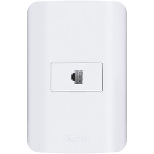 Tomada RJ45 Cat 5 Branca Canoa Romazi